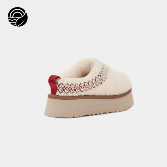 NWT UGG Tazz UGGBraid Platform Slippers Clogs Natural Size Women 7 - Picture 5 of 15